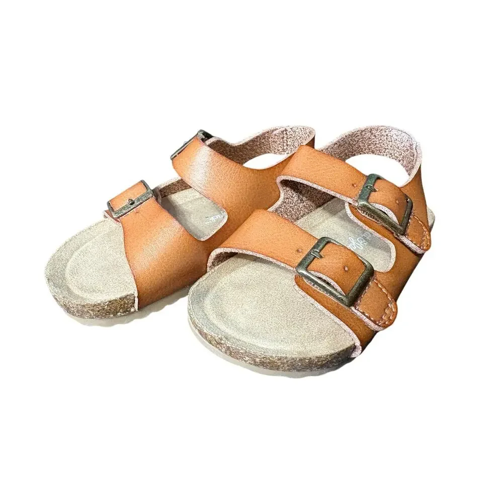 Brown Strappy Sandals - Cat & Jack - 5